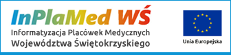 Znak Projektu Informatyzacja Placówek Medycznych Województwa Świętokrzyskiego i Unii Europejskiej