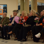 25 Marsz Życia i Nadziei - od prawej strony Anna Dusza - Ciechanowska, sekretarz Miasta Kielce, dr hab. n. med. Jolanta Smok - Kalwat, zastępca dyrektora ŚCO ds. klinicznych, Renata Janik - marszałek województwa świętokrzyskiego, Krzysztof Słoń - Senator RP